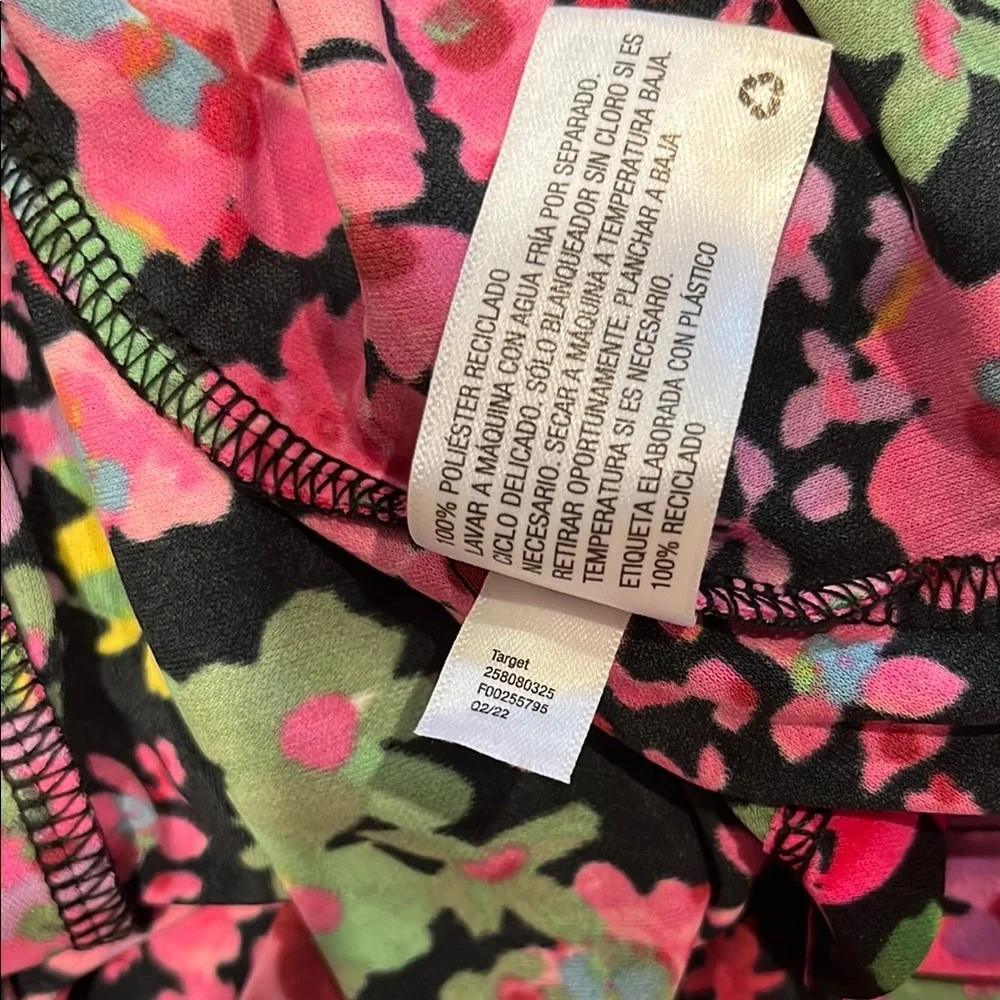 FUTURE COLLECTIVE Floral Long Sleeve Mock Neck Ruched Dress, size medium, NWT - Picture 14 of 14